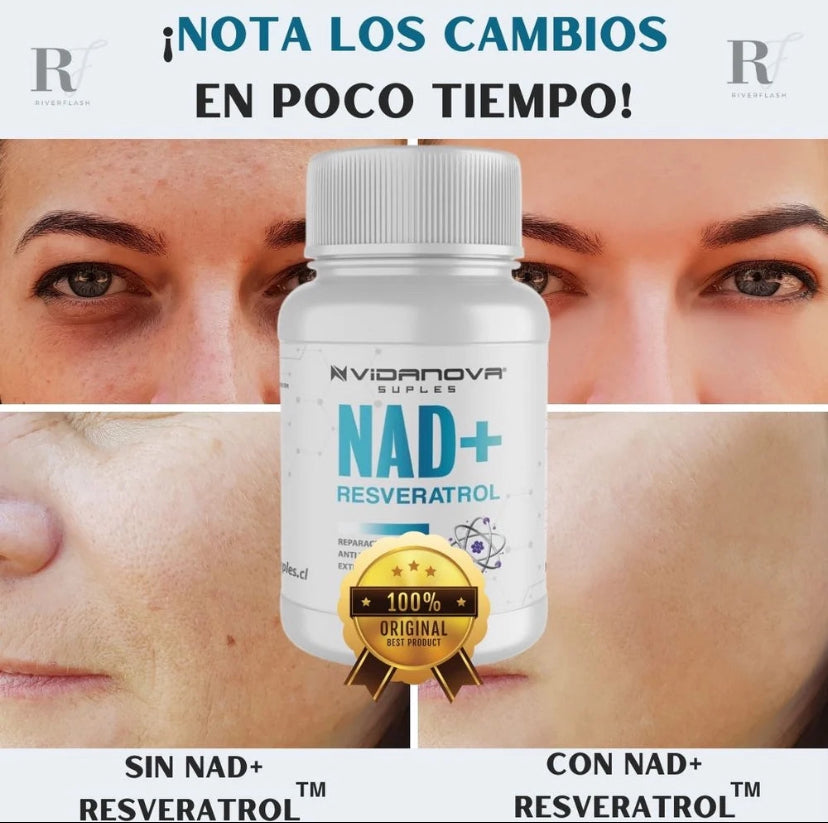 NAD+ RESVERATROL 500MG 60 CAPS